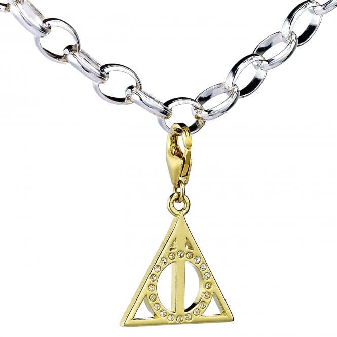 Sterling Silver Deathly Hallows Gold Plated Clip CharmHarry PotterHPGSC02