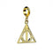 Sterling Silver Deathly Hallows Gold Plated Slider CharmHarry PotterHPGSC02 - SC