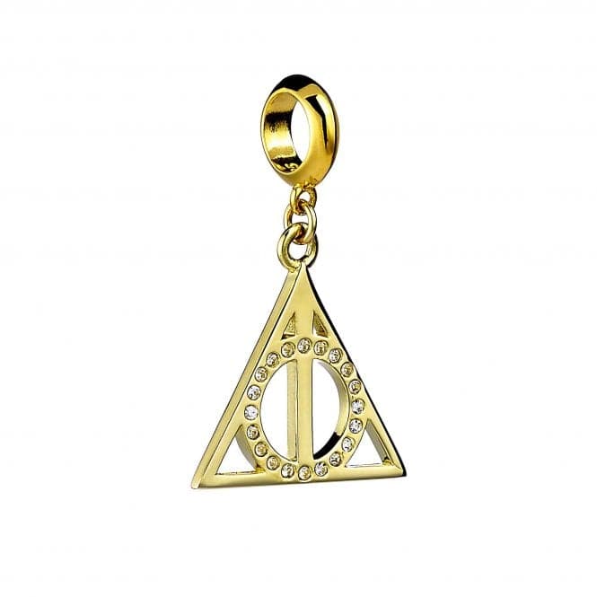 Sterling Silver Deathly Hallows Gold Plated Slider CharmHarry PotterHPGSC02 - SC