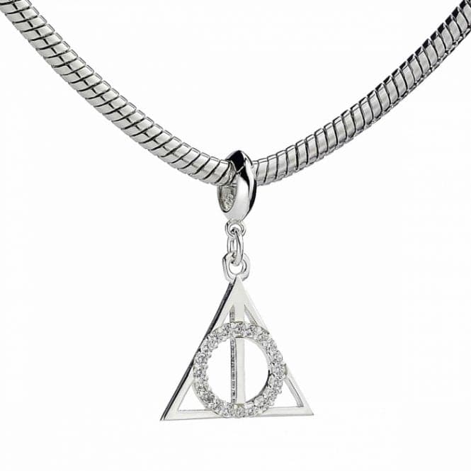 Sterling Silver Deathly Hallows Slider Charm with Crystal ElementsHarry PotterBHPSC002 - SC