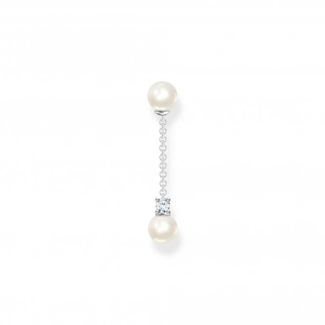 Sterling Silver Delicate Pearl Drop Single Earring H2212 - 167 - 14Thomas Sabo Charm Club CharmingH2212 - 167 - 14