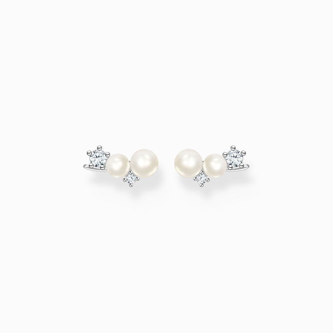 Sterling Silver Delicate Pearl Ear Climbers H2211 - 167 - 14Thomas Sabo Charm Club CharmingH2211 - 167 - 14