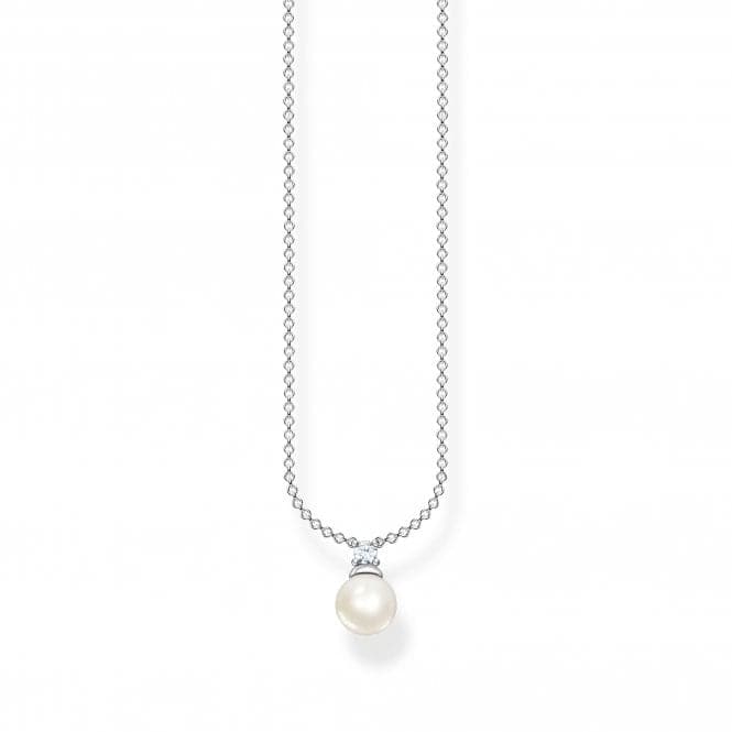 Sterling Silver Delicate Pearl Necklace KE2121 - 167 - 14 - L45VThomas Sabo Charm Club CharmingKE2121 - 167 - 14 - L45V