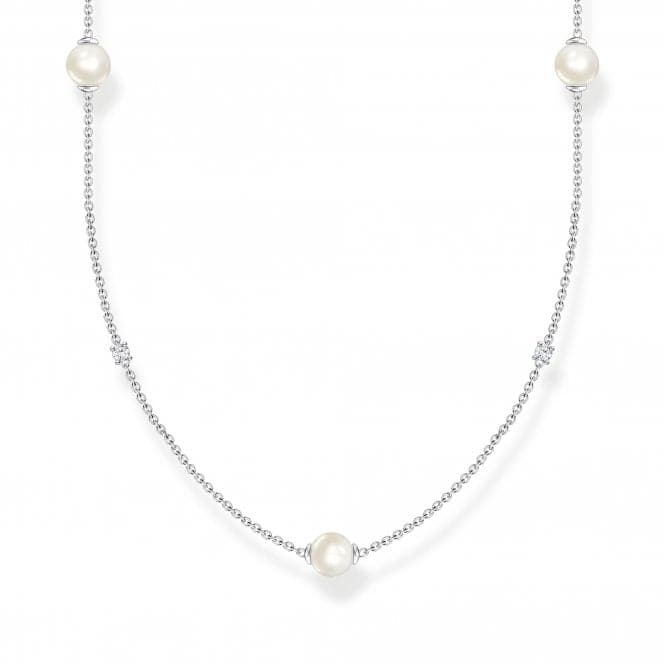 Sterling Silver Delicate Pearl Necklace KE2125 - 167 - 14 - L90VThomas Sabo Charm Club CharmingKE2125 - 167 - 14 - L90V