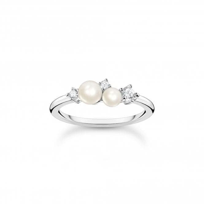 Sterling Silver Delicate Pearl Ring TR2368 - 167 - 14Thomas Sabo Charm Club CharmingTR2368 - 167 - 14 - 48