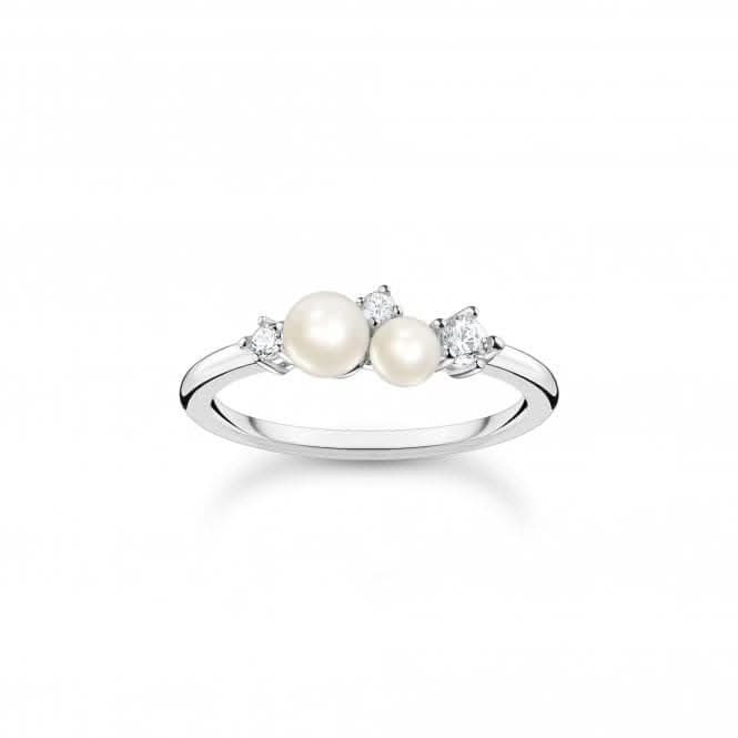 Sterling Silver Delicate Pearl Ring TR2368 - 167 - 14Thomas Sabo Charm Club CharmingTR2368 - 167 - 14 - 48