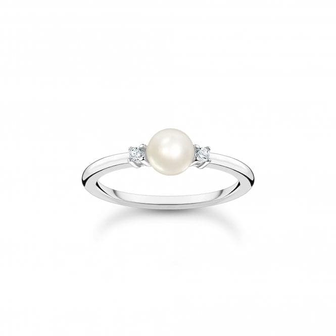 Sterling Silver Delicate Pearl Ring TR2370 - 167 - 14Thomas Sabo Charm Club CharmingTR2370 - 167 - 14 - 48