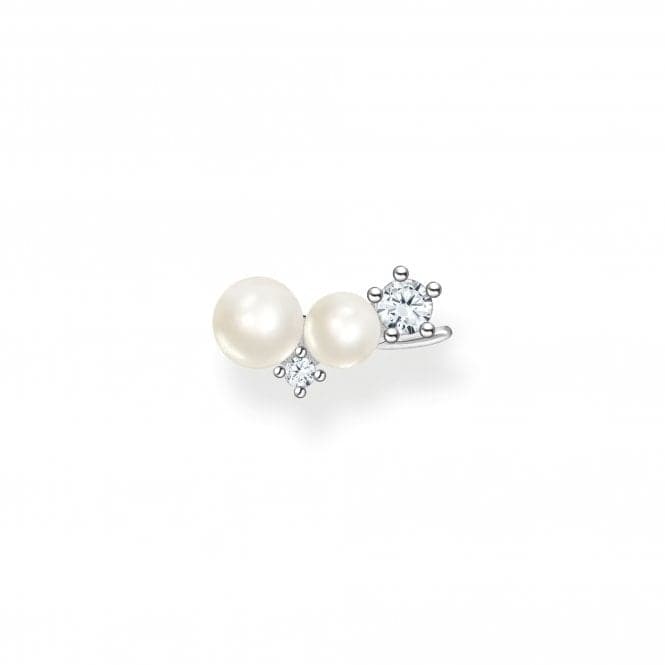 Sterling Silver Delicate Pearl Single Ear Stud H2211 - 167 - 14Thomas Sabo Charm Club CharmingH2211 - 167 - 14