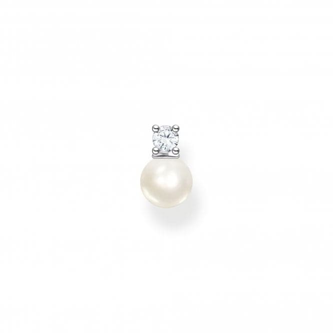 Sterling Silver Delicate Pearl Single Ear Stud H2214 - 167 - 14Thomas Sabo Charm Club CharmingH2214 - 167 - 14