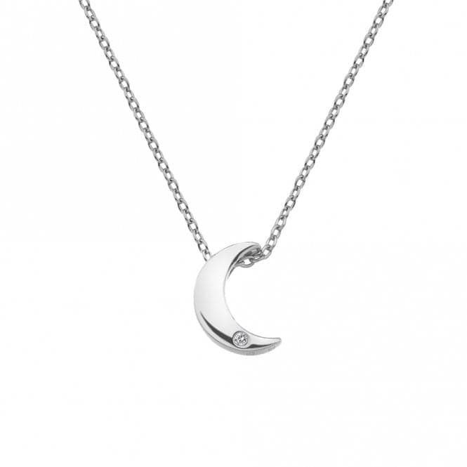 Sterling Silver Diamond Amulets Crescent Pendant DP723Hot DiamondsDP723