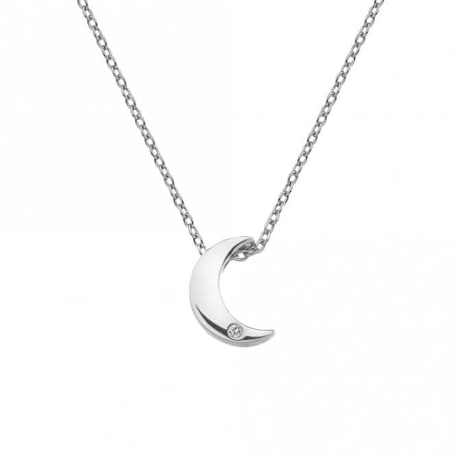 Sterling Silver Diamond Amulets Crescent Pendant DP723Hot DiamondsDP723