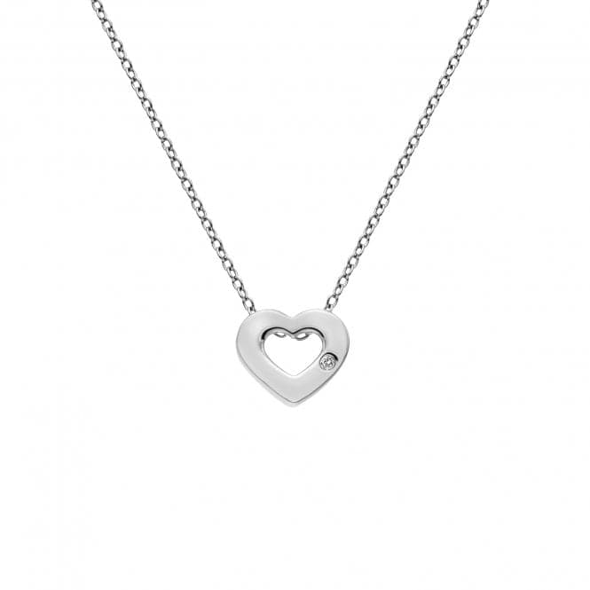 Sterling Silver Diamond Amulets Heart Pendant DP747Hot DiamondsDP747