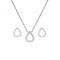 Sterling Silver Diamond Amulets Teardrop Set SS135Hot DiamondsSS135