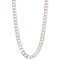 Sterling Silver Diamond Cut Platinum Curb Chain 56cm Necklace N4463Fred BennettN4463