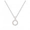 Sterling Silver Dinky Open Circle Cubic Zirconia Pendant 9883CZDew9883CZ