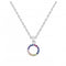 Sterling Silver Dinky Open Circle Multi Cubic Zirconia Pendant 9883MCZDew9883MCZ