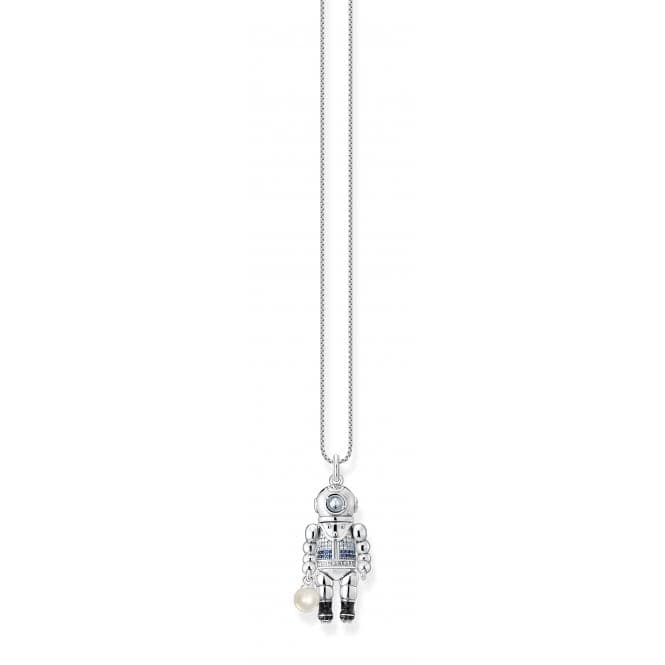 Sterling Silver Diver Pearl And Blue Stones Pendant PE933 - 516 - 7Thomas Sabo Sterling SilverPE933 - 516 - 7