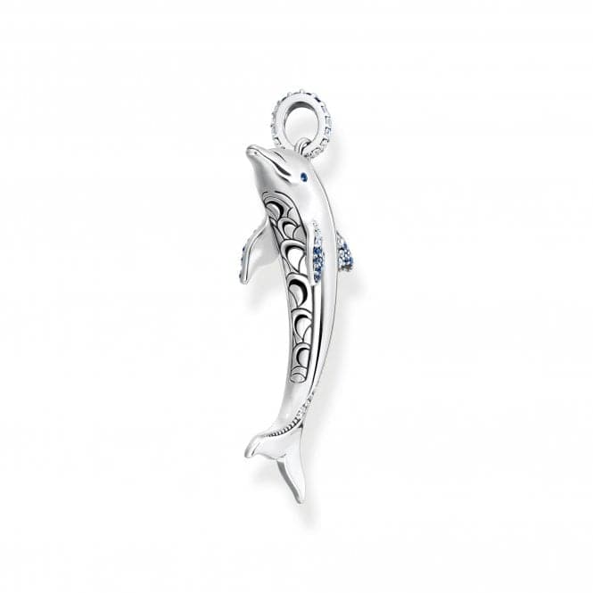 Sterling Silver Dolphin Blue Stones Pendant PE932 - 644 - 1Thomas Sabo Sterling SilverPE932 - 644 - 1