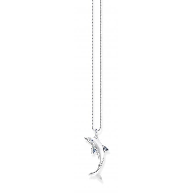 Sterling Silver Dolphin Blue Stones Pendant PE932 - 644 - 1Thomas Sabo Sterling SilverPE932 - 644 - 1