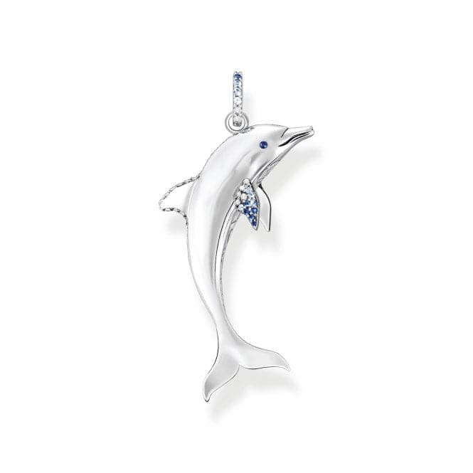 Sterling Silver Dolphin Blue Stones Pendant PE932 - 644 - 1Thomas Sabo Sterling SilverPE932 - 644 - 1