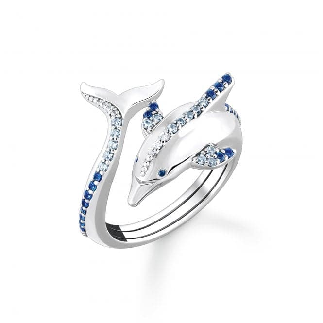 Sterling Silver Dolphin Blue Stones Ring TR2384 - 644 - 1Thomas Sabo Sterling SilverTR2384 - 644 - 1 - 48