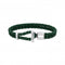 Sterling Silver Double Braided Green Leather Bracelet A2148 - 682 - 6Thomas Sabo Sterling SilverA2148 - 682 - 6 - L21