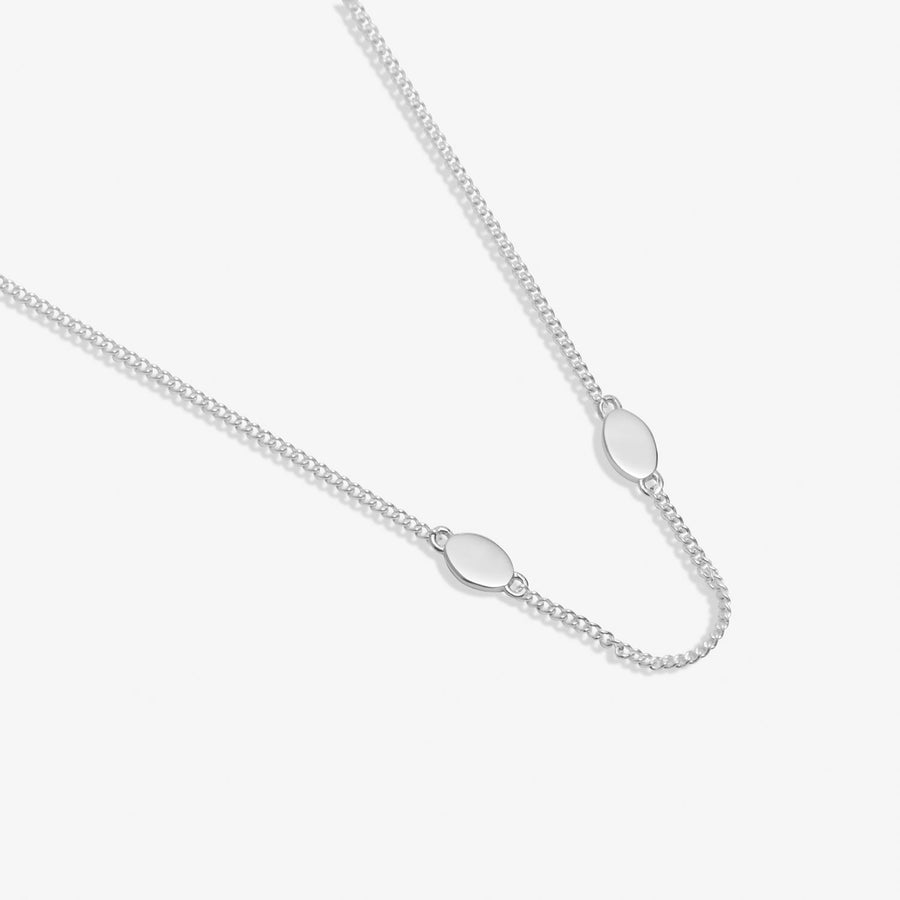 Sterling Silver Double Oval Necklace JJS0135Joma JewelleryJJS0135