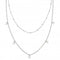 Sterling Silver Double Row Mini Disc Necklace N4377BeginningsN4377