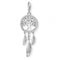 Sterling Silver Dreamcatcher Tree White Charm Pendant 1845 - 051 - 14Thomas Sabo Charm Club1845 - 051 - 14