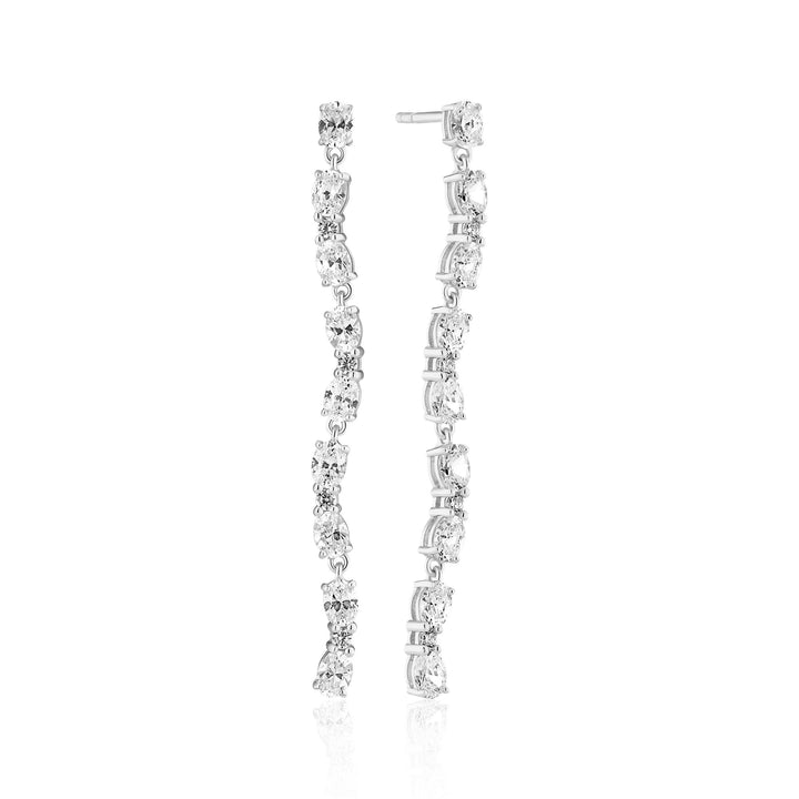 Sterling Silver Ellera Ovale Tredici Earrings SJ - E2419 - CZSif JakobsSJ - E2419 - CZ