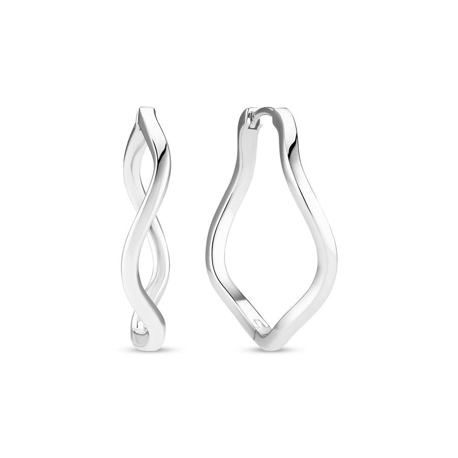 Sterling Silver Ellera Waves Pianura X - Grande Earrings SJ - E3879Sif JakobsSJ - E3879