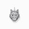 Sterling Silver Enamel Blackened Wolf's Face Pendant PE965 - 691 - 21Thomas Sabo Sterling SilverPE965 - 691 - 21
