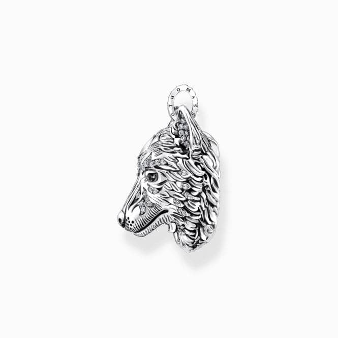 Sterling Silver Enamel Blackened Wolf's Face Pendant PE965 - 691 - 21Thomas Sabo Sterling SilverPE965 - 691 - 21