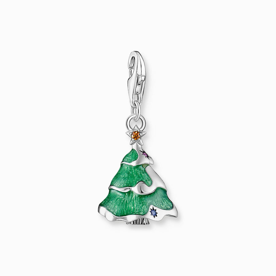 Sterling Silver Enamel Christmas Tree Charm 2198 - 390 - 7Thomas Sabo Charm Club Charmista2198 - 390 - 7