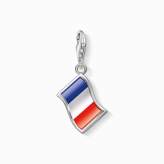 Sterling Silver Enamel French National Flag Charm 1169 - 603 - 7Thomas Sabo Charm Club Charmista1169 - 603 - 7
