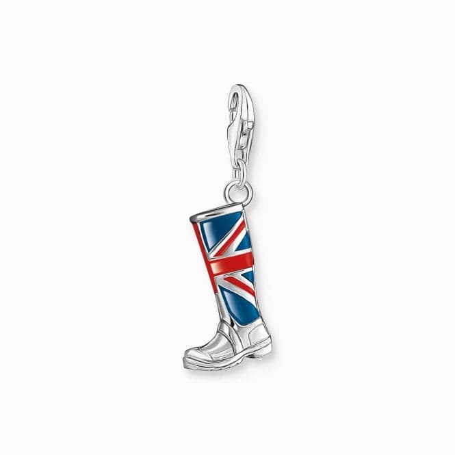 Sterling Silver Enamel LONDON boot with Union Jack Charm 1079 - 007 - 10Thomas Sabo Charm Club Charmista1079 - 007 - 10