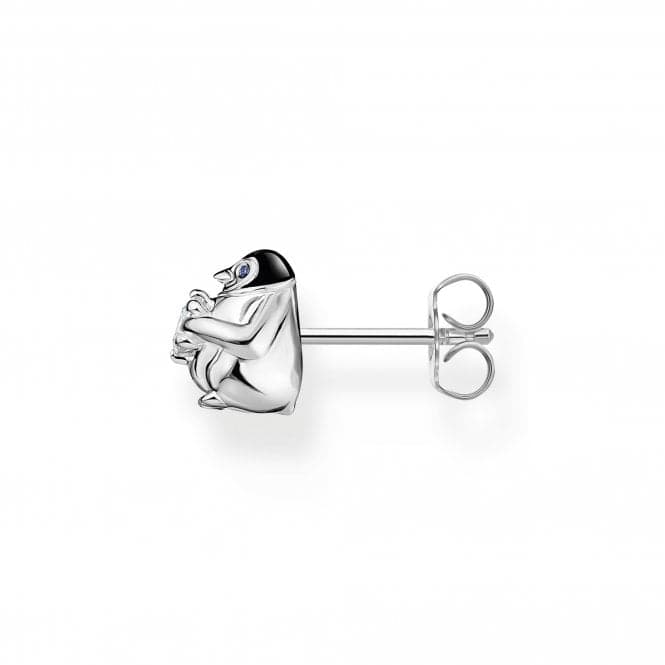 Sterling Silver Enamel Penguin With White Stone Single Earring H2258 - 041 - 7Thomas Sabo Charm Club CharmingH2258 - 041 - 7