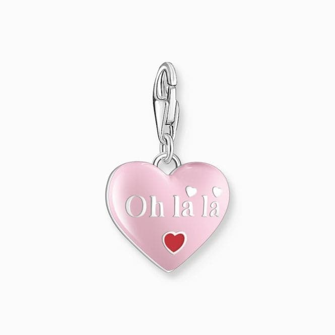 Sterling Silver Enamel Pink Heart Charm 2073 - 042 - 9Thomas Sabo Charm Club Charmista2073 - 042 - 9