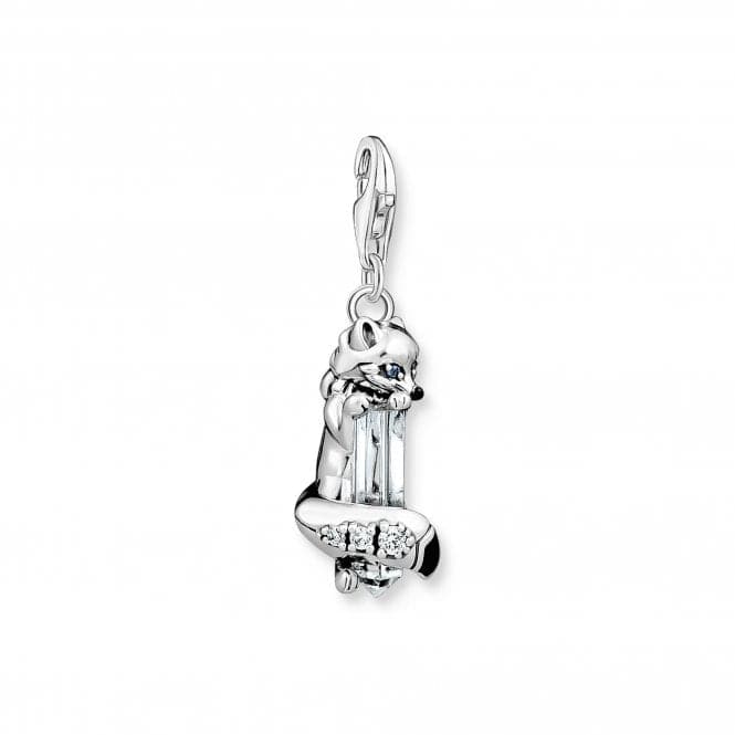 Sterling Silver Enamel Quartz Zirconia Fox Charm 1901 - 129 - 7Thomas Sabo Charm Club1901 - 129 - 7