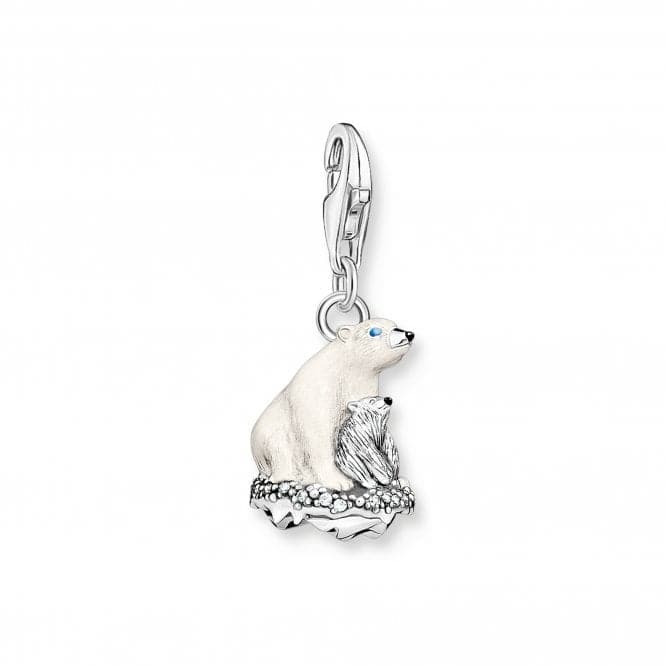 Sterling Silver Enamel Zirconia Ice Bears Charm 1911 - 691 - 7Thomas Sabo Charm Club1911 - 691 - 7