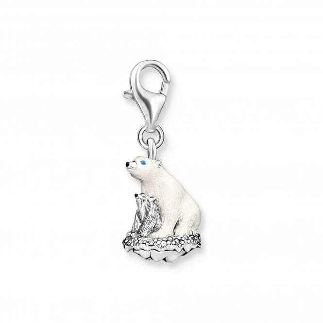 Sterling Silver Enamel Zirconia Ice Bears Charm 1911 - 691 - 7Thomas Sabo Charm Club1911 - 691 - 7