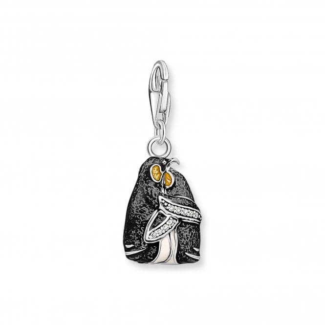 Sterling Silver Enamel Zirconia Penguins Charm 1909 - 691 - 7Thomas Sabo Charm Club1909 - 691 - 7
