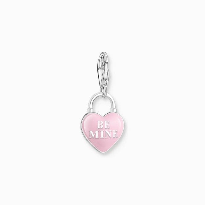 Sterling Silver Enamel Zirconia Pink Three - dimensional Heart Charm 2071 - 691 - 9Thomas Sabo Charm Club Charmista2071 - 691 - 9