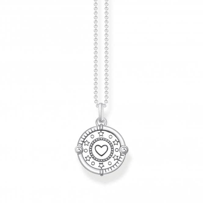 Sterling Silver Enamel Zirconia Pinkish Necklace KE2201 - 390 - 9Thomas Sabo Sterling SilverKE2201 - 390 - 9