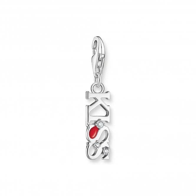 Sterling Silver Enamel Zirconia Red Kiss Charm 2066 - 041 - 10Thomas Sabo Charm Club Charmista2066 - 041 - 10