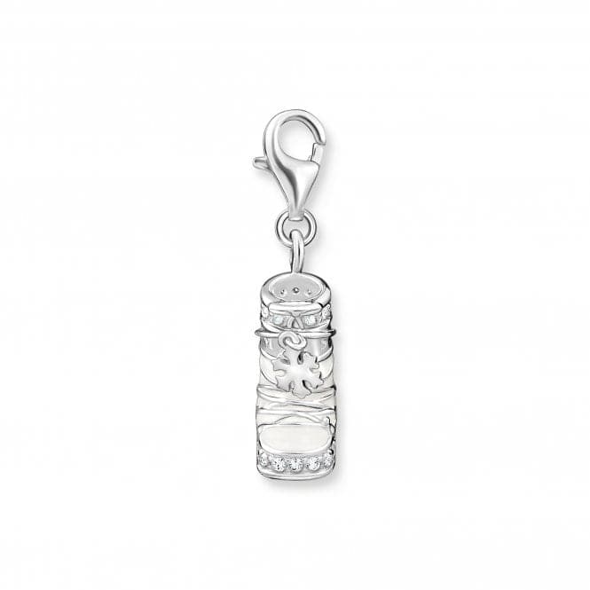 Sterling Silver Enamel Zirconia White Snowshoe Charm 1904 - 041 - 14Thomas Sabo Charm Club1904 - 041 - 14