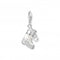 Sterling Silver Enamel Zirconia White Snowshoe Charm 1904 - 041 - 14Thomas Sabo Charm Club1904 - 041 - 14
