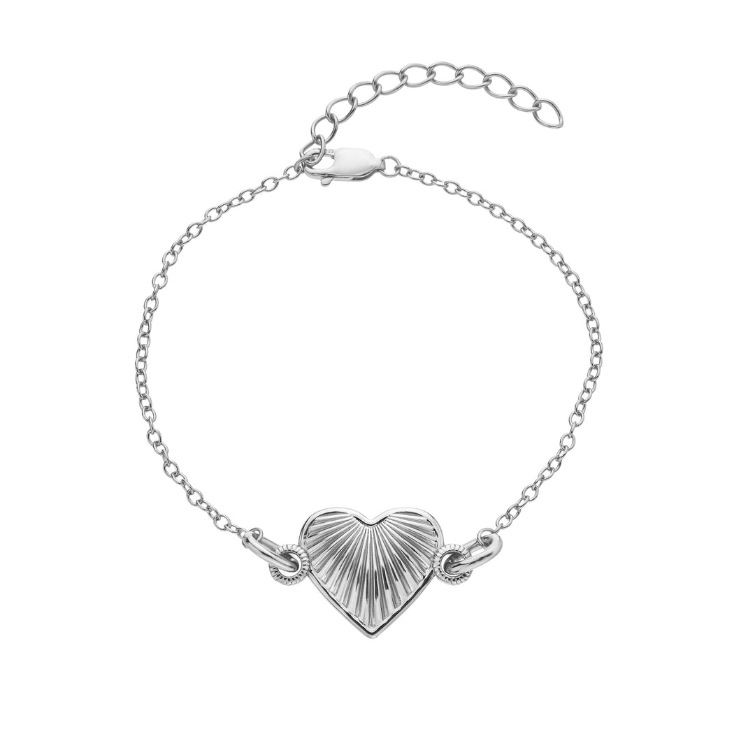 Sterling Silver Essence Heart Bracelet DL696Hot DiamondsDL696