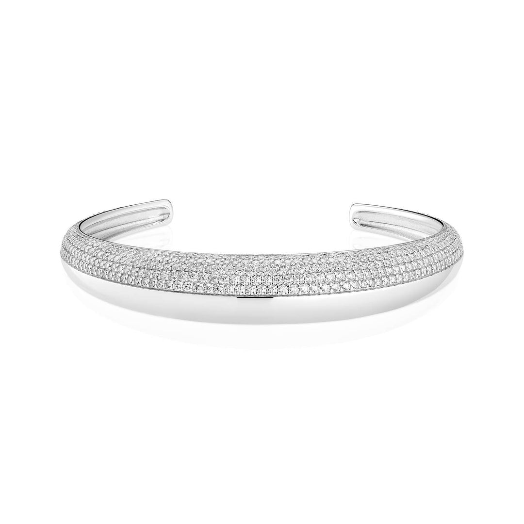 Sterling Silver Fasano Bangle SJ - BG2487 - CZSif JakobsSJ - BG2487 - CZ