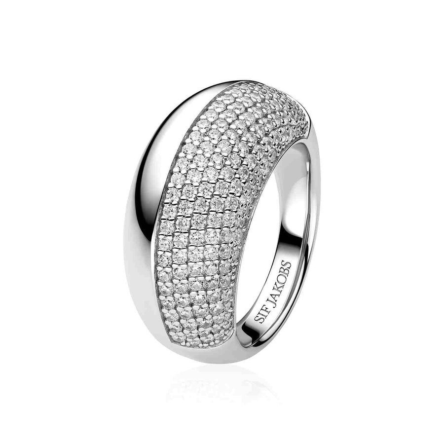 Sterling Silver Fasano Ring SJ - R2487 - CZSif JakobsSJ - R2487 - CZ - 50